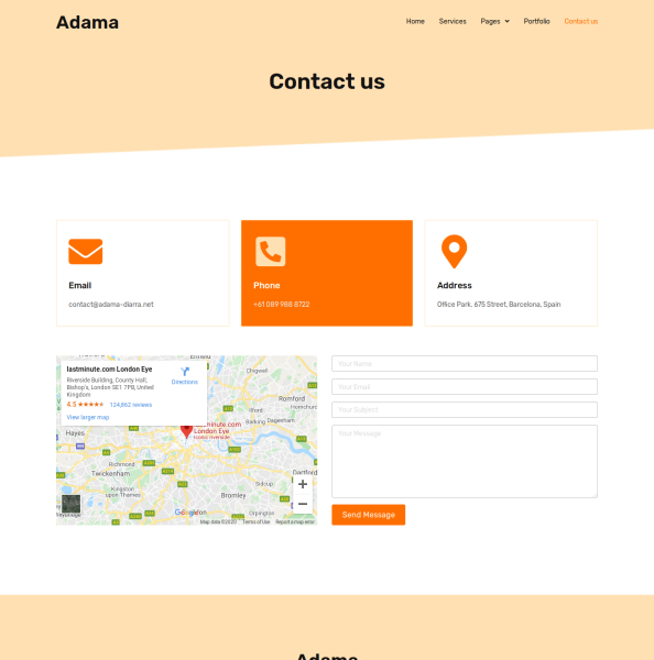 Adama - Personal Portfolio & Resume - WordPress Templates - Image 10
