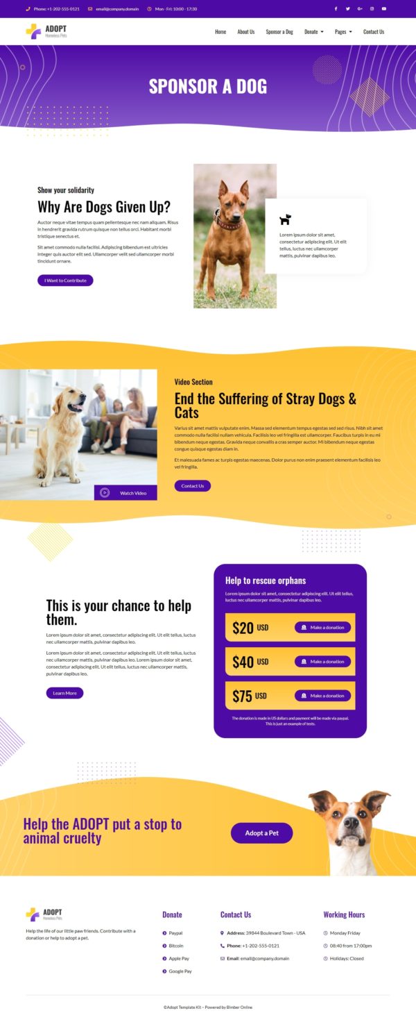Adopt - Adoption Service & Charity - WordPress Templates - Image 3